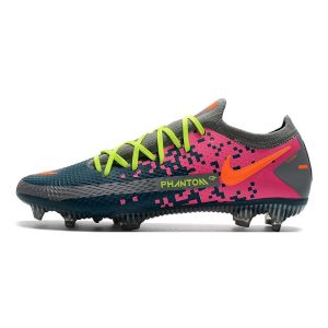 Nike Phantom Gt Elite Fg Šedá Modrý Růžový